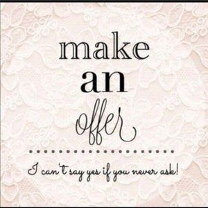 Make me an offer on anything in my closet!